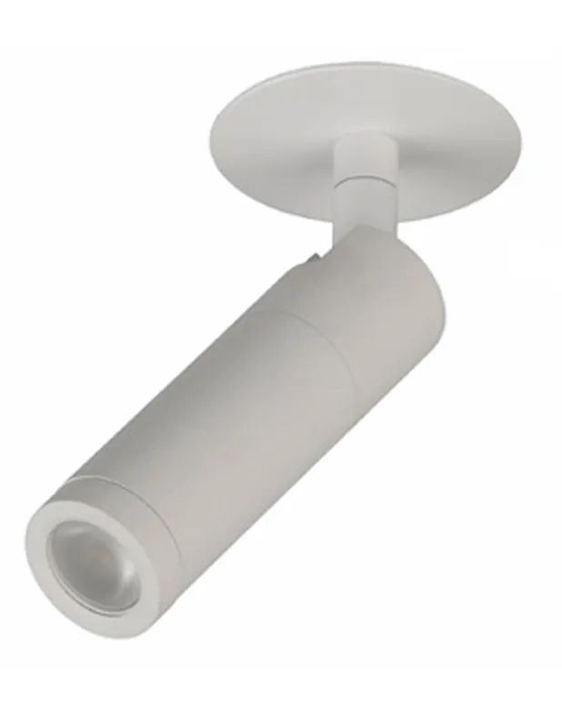 Foco Empotrar Blanco Cilindro Orientable Reemplazable Lujoso