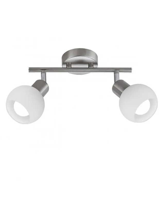 Regleta 2 Luces Orientable Níquel Precio Rebajado