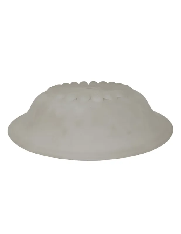 Plato de Cristal Blanco Mármol 30 CM Oferta Especial