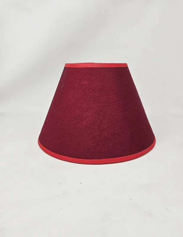 Pantalla para Lámpara de Sobremesa Roja Oferta De Temporada