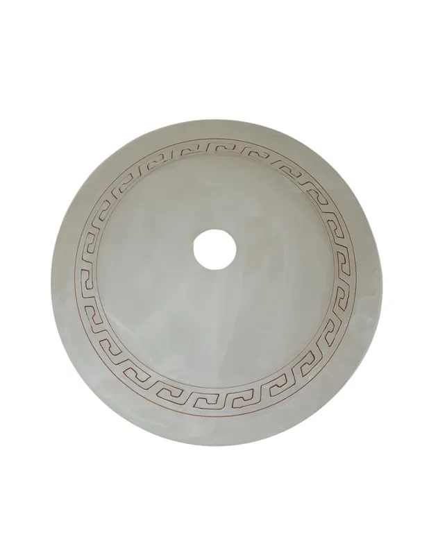 Plato para Lámpara de Techo Blanca Greca Griega Entrega Rápida