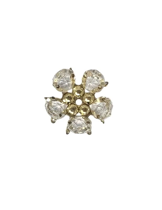 Pago Seguro Composición Flor Oro con 5 Copens de Cristal