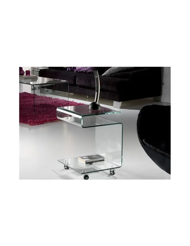 Comprar En Línea Mesa con Ruedas Cristal Templado