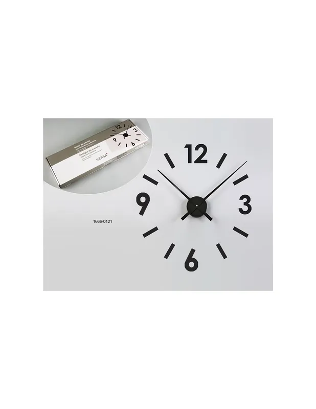 Reloj de Pared Pegatina Negro De Moda