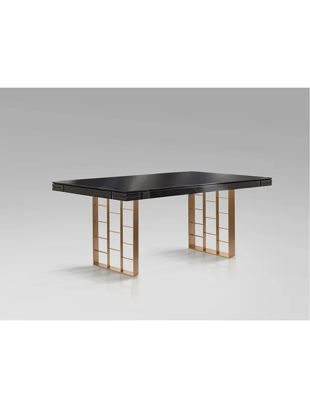 Vita Mesa Comedor Antracita Oro Rosa de Schuller Hecho A Mano