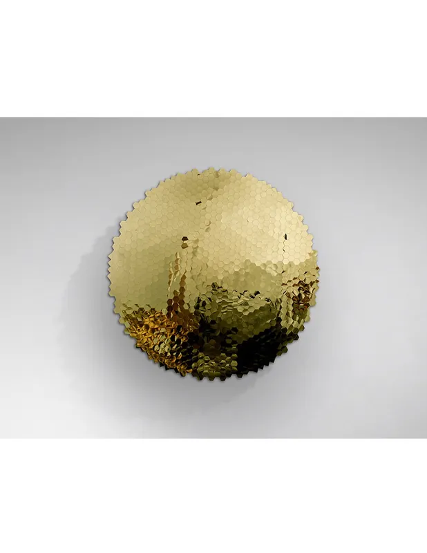 Matrix Cuadro Bajorrelieve Acero Dorado Precio Reducido