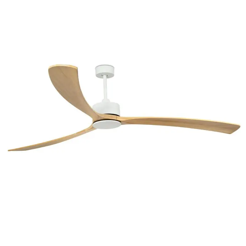 VENTILADOR KAUAI Ø2330MM BLANCO PINO 3 PALAS Garantía De Devolución De Dinero