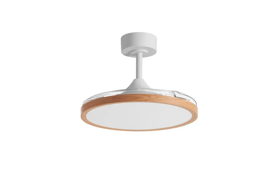 Gran Oferta VENTILADOR RETRACTIL CORFU BLANCO NATURAL