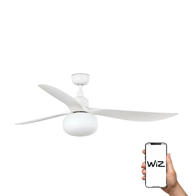OUTWOOD L Ø150CM BLANCO PALAS BLANCAS IP44 E27 WIZ Gran Oferta