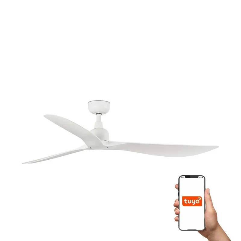 Lujoso OUTWOOD L Ø150CM BLANCO PALAS BLANCAS IP44 TUYA