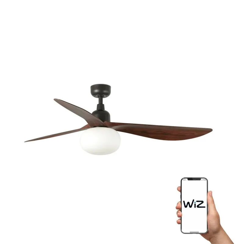 Novedad OUTWOOD L Ø150CM MARRON  PALAS NOGAL OSCURO IP44 E27 WIZ
