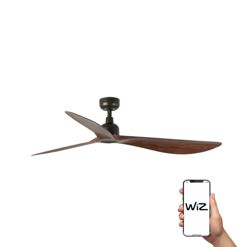 Oferta OUTWOOD L Ø150CM MARRON  PALAS NOGAL OSCURO IP44 WIZ