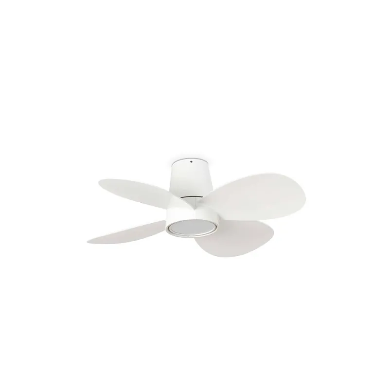 Promoción Exclusiva KLOVER S Ø80CM BLANCO 4 PALAS 18W LED