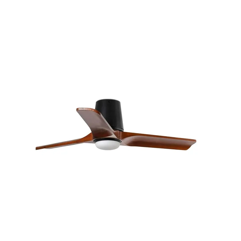Mejor Calidad HEYWOOD TUB S Ø90 NEGRO  MADERA OSCURA  LED 10W TUYA