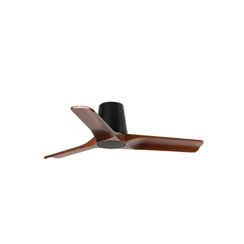HEYWOOD TUB S Ø90 NEGRO  PALAS MADERA OSCURA Oferta Limitada