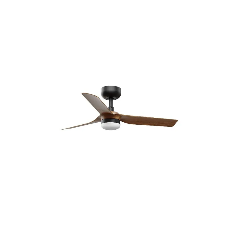 MINI PUNT S Ø90 NEGRO PALAS MADERA OSCURA LED 10W CCT Descuento