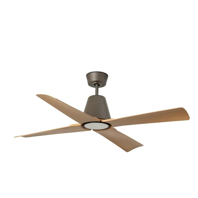 TYPHOON DC LED Ø130 MARRON PALAS MADERA IP44 Ocasión Especial