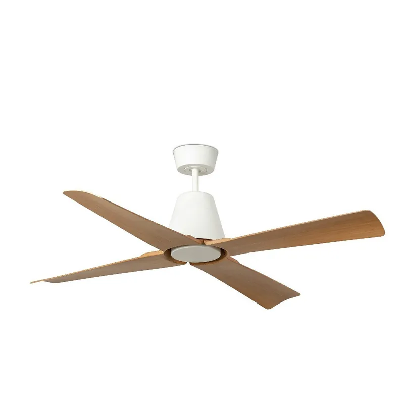 Máxima Calidad TYPHOON DC Ø130 BLANCO PALAS MADERA IP44