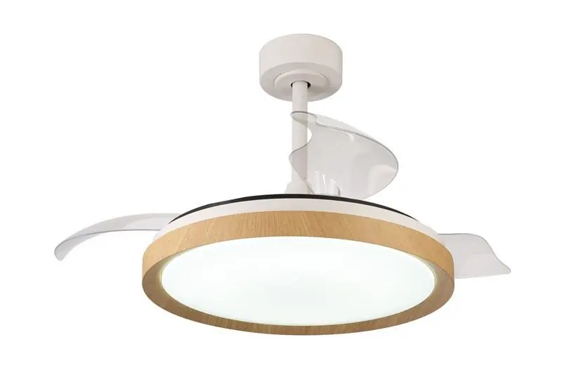 VENTILADOR RETRACTIL LED MISTRAL MADERA Profesional