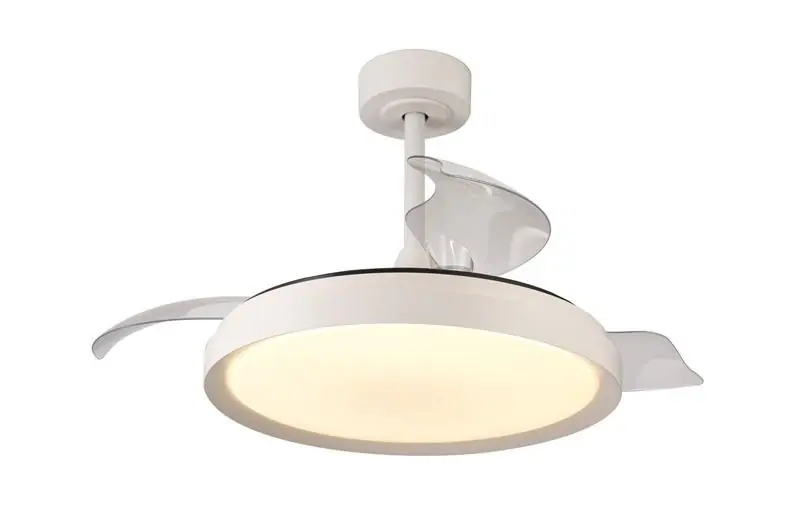 Popular VENTILADOR RETRACTIL LED MISTRAL BLANCO