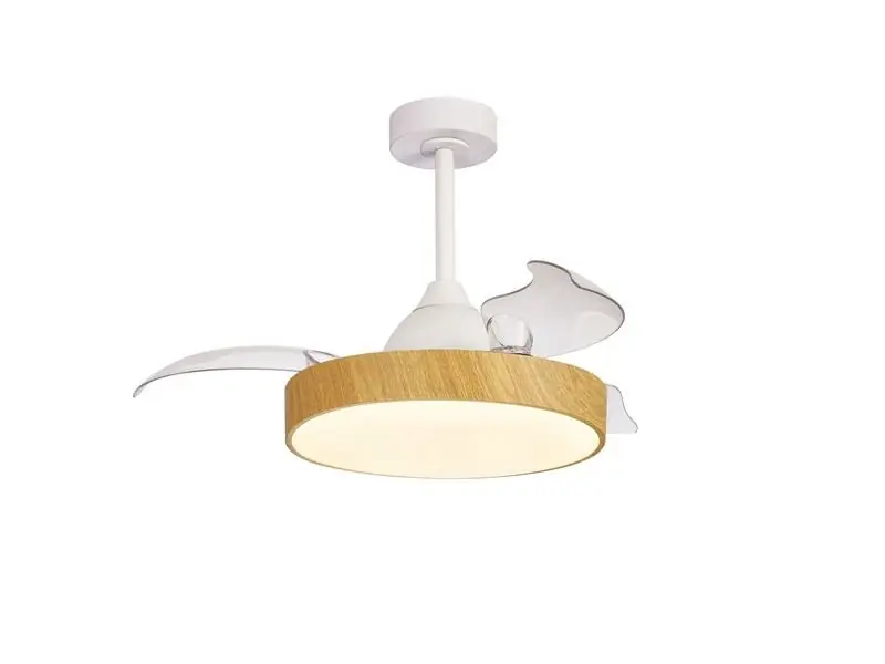 Precio Rebajado VENTILADOR LED RETRACTIL ALASKA MINI MADERA