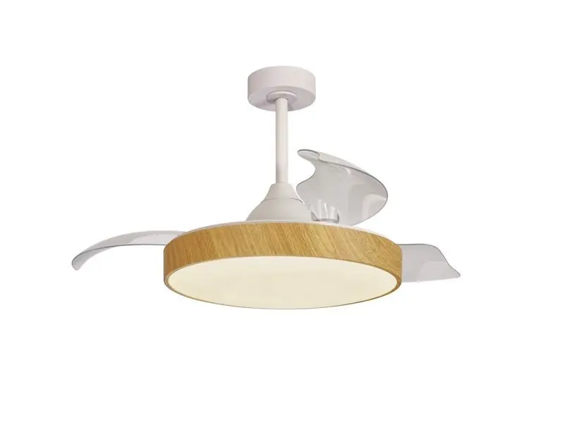 Venta Final VENTILADOR LED RETRACTIL ALASKA MADERA