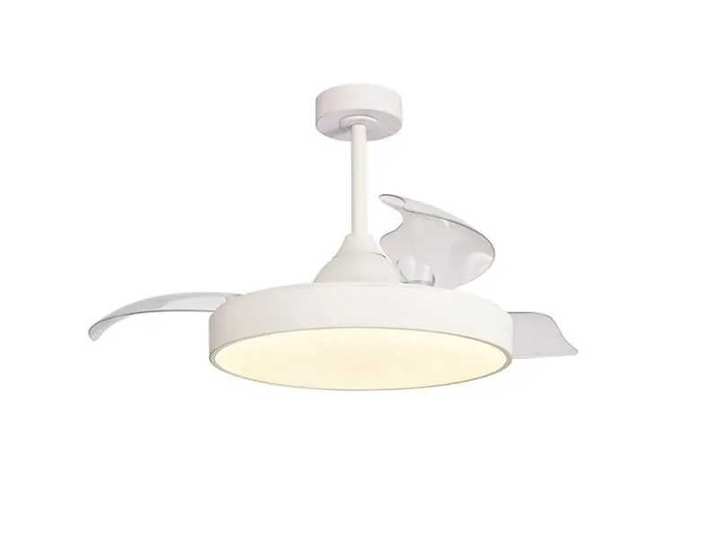 Stock Limitado VENTILADOR LED RETRACTIL ALASKA BLANCO