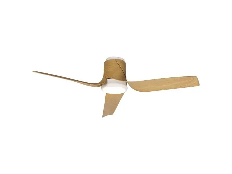VENTILADOR LED USHUAIA BLANCO MADERA Comprar En Línea