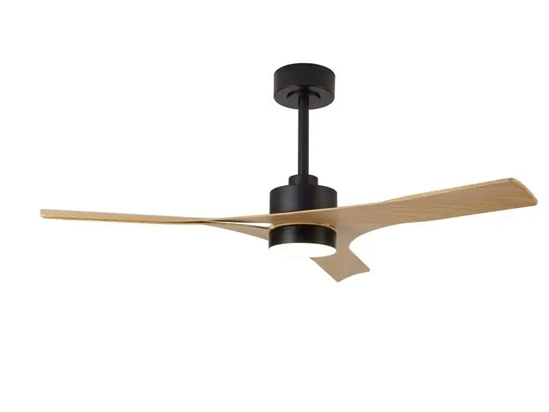 VENTILADOR LED THAI NEGRO MADERA Novedad