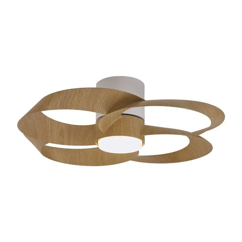 Mayoreo VENTILADOR LED ROSE BLANCO MADERA