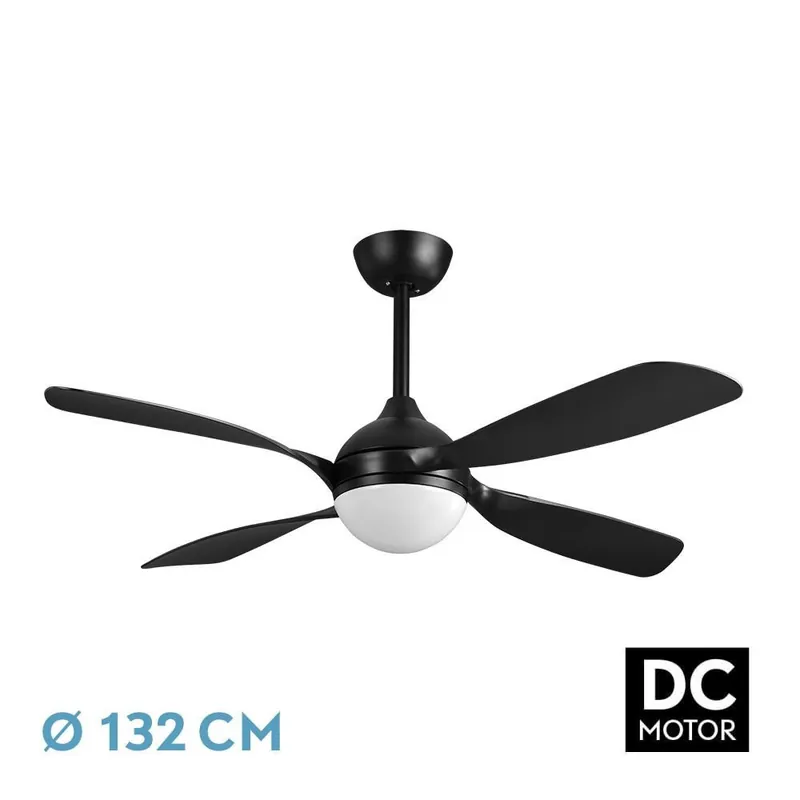 Hecho A Mano VENTILADOR DC LIVORNO 30W NEGRO