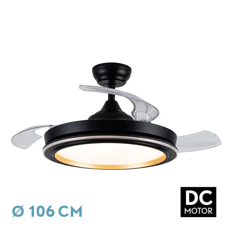 VENTILADOR DC PICOLO 72W NEGRO/ORO Mejor Precio