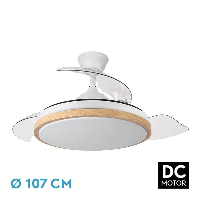 Envío Exprés VENTILADOR DC EVROS 72W  BLANCO/HAYA