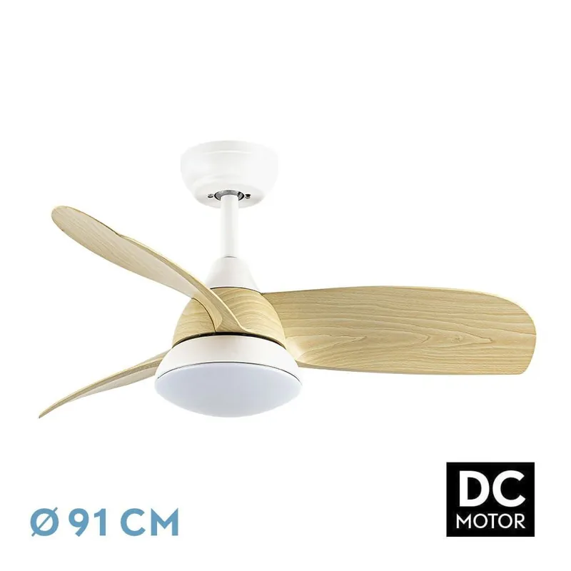 VENTILADOR DC ATOMO 24W BLANCO HAYA Barato