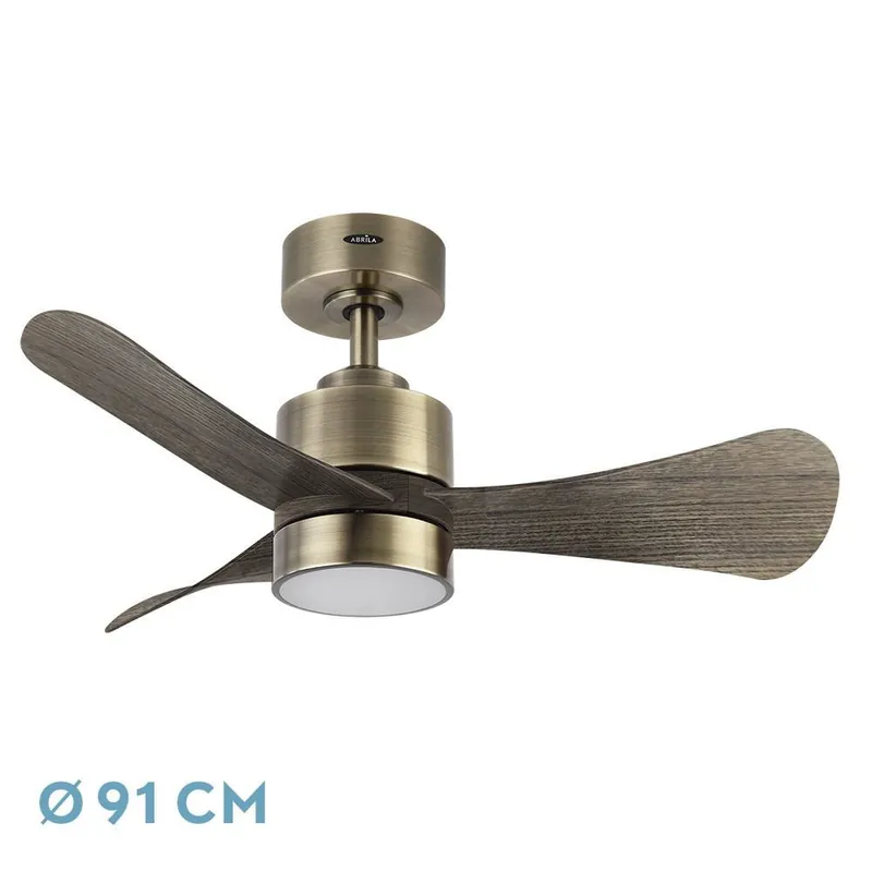 VENTILADOR DC ZEPELIN 18W CUERO/ROBLE Original