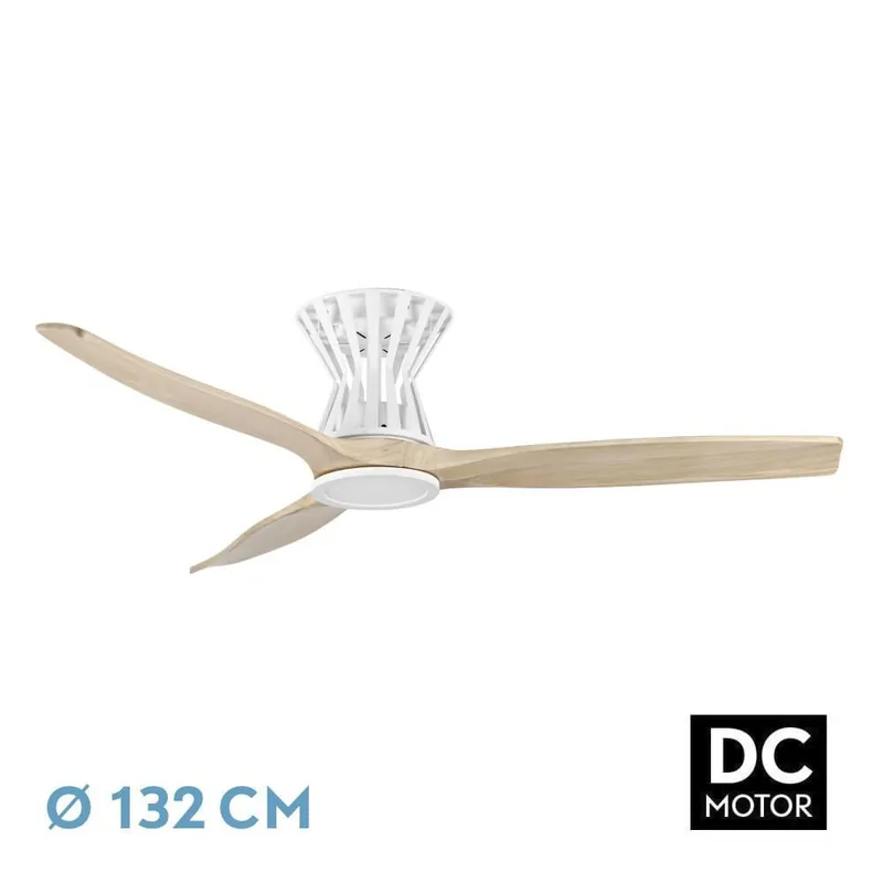 Solo Hoy VENTILADOR DC BALTIR 18W BLANCO/HAYA