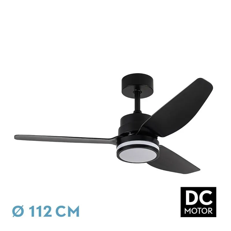 Envío Internacional VENTILADOR DC JARAMA 20W NEGRO