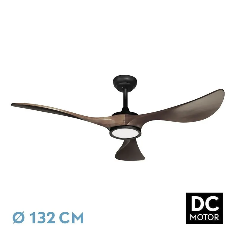 Alta Calidad VENTILADOR DC VIANA 18W NEGRO ROBLE