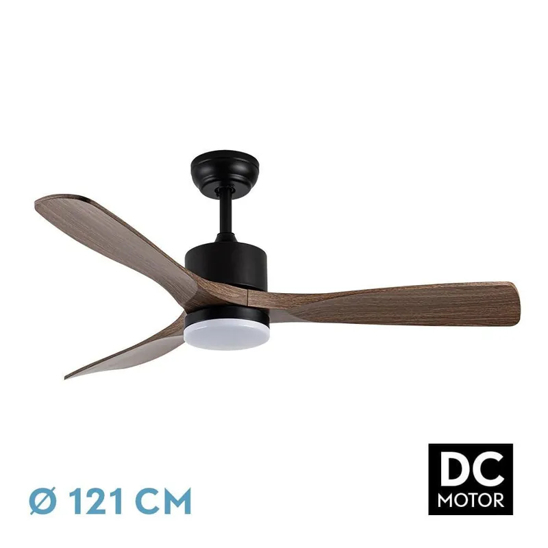VENTILADOR DC AZABACHE 20W NEGRO ROBLE Envío Gratis