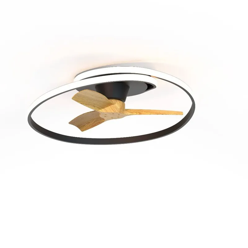 Premium OCEAN VENTILADOR NEGRO LED
