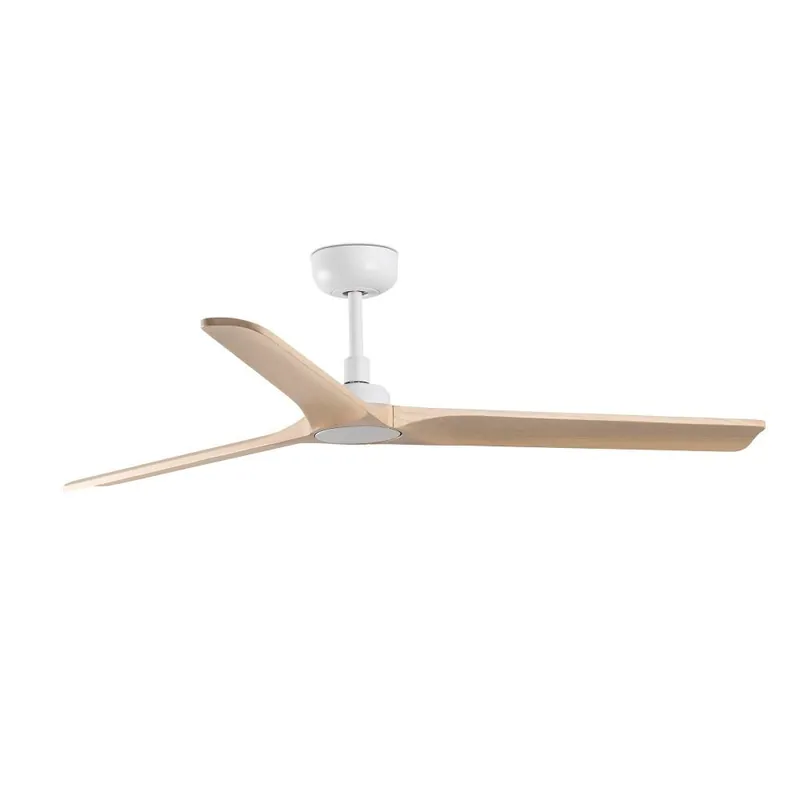 HEYWOOD Ø1320MM BLANCO 3 PALAS MADERA CLARA Precio De Fábrica