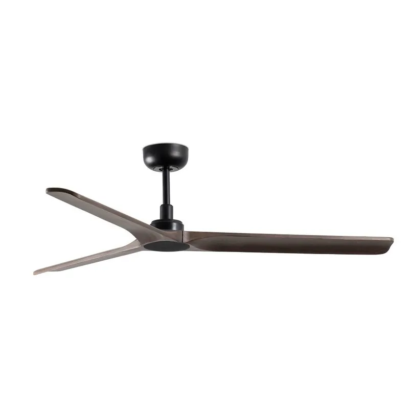 HEYWOOD Ø1320MM NEGRO 3 PALAS MADERA OSCURA Pago Seguro