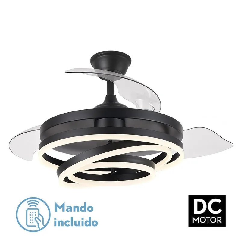 VENTILADOR DC KAI NEGRO Marca Reconocida
