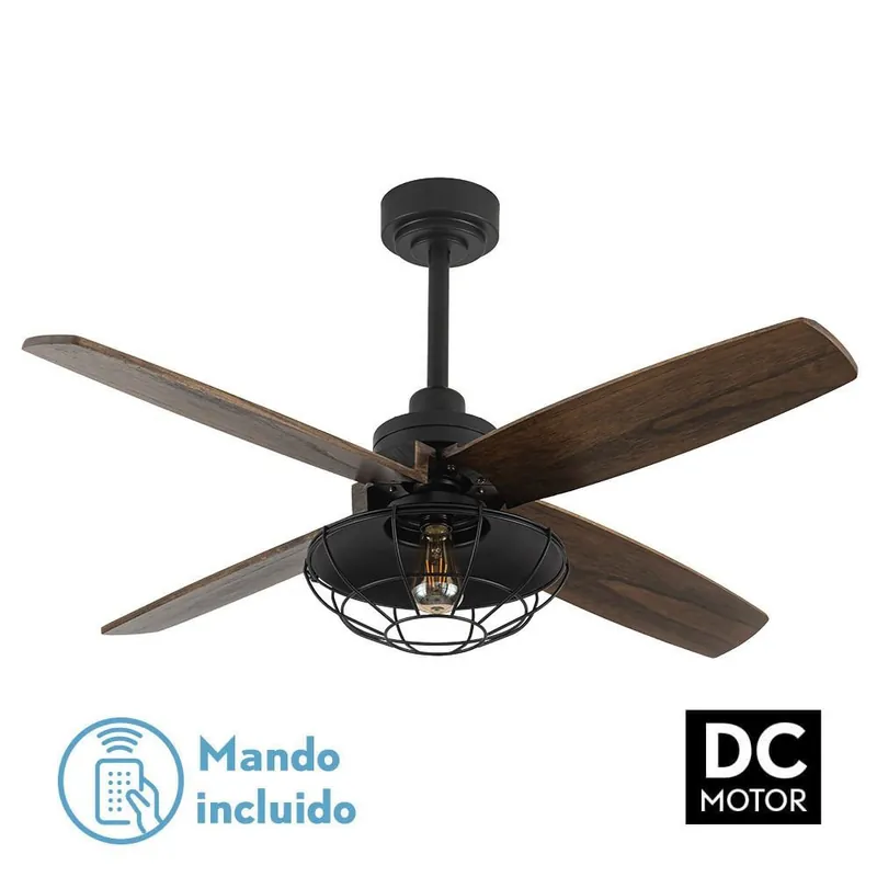Oferta Limitada VENTILADOR DC AQUILO NEGRO ROBLE