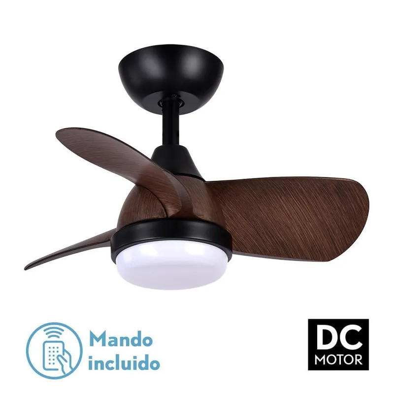 VENTILADOR DC 24W PIRDO NEGRO/MARRON Precio De Fábrica