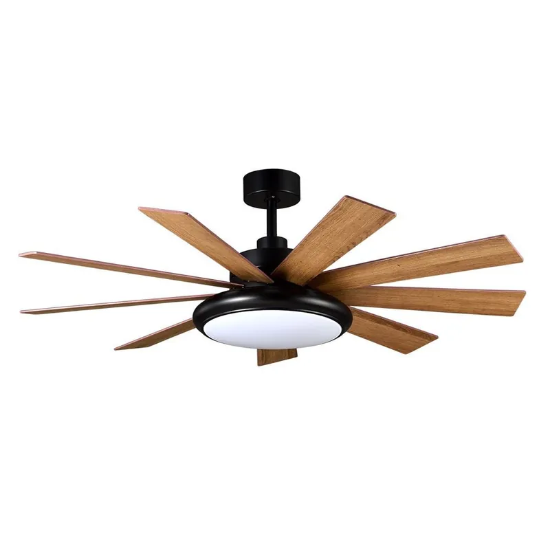 Precio Bajo VENTILADOR DC PIREO 36W NEGRO ASPAS ROBLE/HAYA