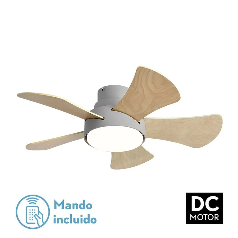 Certificado VENTILADOR 25W DC GRIS GREGARIO ASPAS BLANCO/HAYA