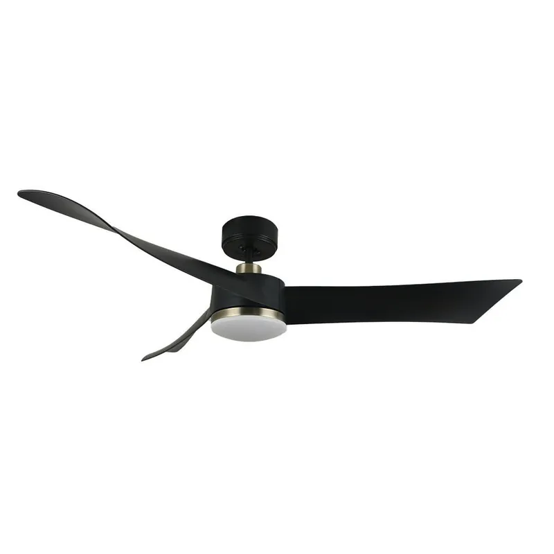 Exclusivo VENTILADOR DC TEMPEL 26W NEGRO/CUERO