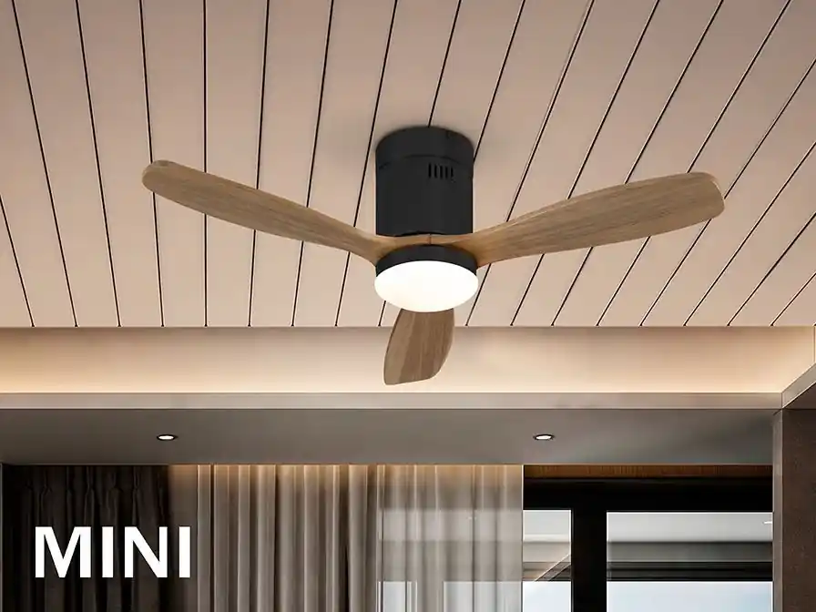 SIROCO MINI VENTILADOR NEGRO NOGAL Promoción Exclusiva