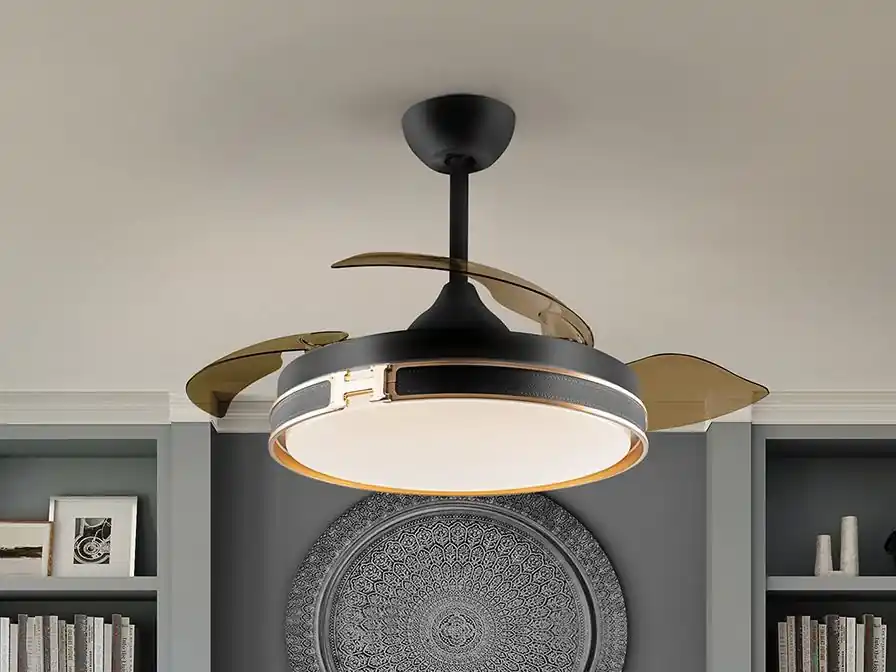 Precio Bajo HERON VENTILADOR NEGRO ORO